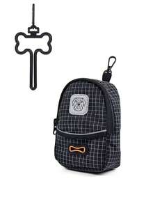 1pc Multi-Functional Pet Waste Bag/Pet Treat Bag With Black Bone Pendant, Suitable For Various Types Of Leashes - Perfect For Pet Use During Outings - View 6