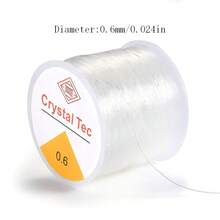 1 Roll Transparent Strong Elastic Cord DIY Beading String Handmade Jewelry Making Material Necklace Bracelet Universal Elastic Rope - A - View 12