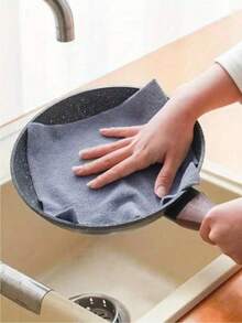 50/20/1pc Reusable Cleaning Cloth Household Kitchen Microfiber Towel Roll Dish Cloth Paper Towel Replacement Microfiber Cleaning Cloth Roll (25cm*25cm/9.84in*9.84in) - Multicolor - View 3