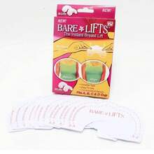 MODA Adesivo10 Pçs em Silicone Fita Adesiva Invisível Elevador do Peito Bare Lifts - 1pacote(10 Pecas) - Visão 5