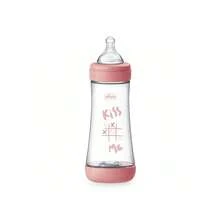 OUTLET: Chicco Perfect 5 Intui-Flow System Biberão Fluxo Rápido 4m+ Rosa 300ml (10floz) - Design Biofuncional, Fácil Manuseamento - Baby Pink - View 1