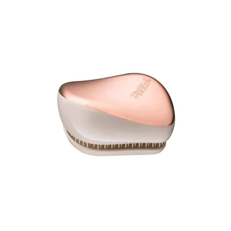 Tangle Teezer Escova Compacta Desembaraçante Rose Gold Ivory Luxe - Detangling Brush, Travel-Friendly - Rose Gold - View 1