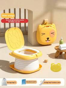 Car Travel Toilet, Portable Foldable Emergency Toilet, Unisex Toddler Potty Training Seat (Includes Random Color Trash Bags) - Multicolor - View 5
