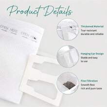 50/100/200pcs Optional Fine Filter Paper, Thick Tear-Resistant Material, Stable Hanging Ear Design, Fast Drip Filtration, Brings Rich And Pure Coffee Flavor, Suitable For Office Breaks, Outdoor Camping, Travel And Daily Home Brewing - Coffee and Tea Filters - View 4