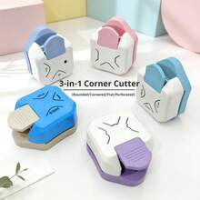 3-In-1 Multifunctional Corner Rounder, R4 Corner Cutter Tool, Paper Photo Corner Rounder, Laminated Corner Trimmer, Card Angle Cutter, Effortless Punching And Cutting Tool, Suitable For Cards, Photos, DIY Crafts, Can Cut Straight And Round Corners, School Supplies, Christmas Gift, Stationery Back To School, Back To School, School Supplies - A - View 2