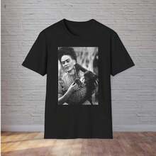 Camiseta de Frida, la querida simpática. Foto, historia, arte latinoamericano, pintor, México, libros, Diego Rivera, Pablo Picasso, feminismo, años 40, punto - Negro - Ver 6