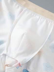 Young Boy 4pcs/Pack Colorblock All-Over Print Casual Daily Boxer Briefs - Multicolor - View 8