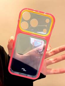 韓系高級夏季多巴胺果凍色拼色 Zuo Li 手機殼，適用 17 Pro Max、Apple 16 新機 15 Pro、Women 16 PM，極簡個性化 17 全包覆 Pro 防震 - 彩色 - 查看 4