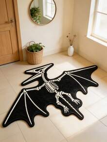1pc Dinosaur Fossil Decorative Rug, Thickened Carpet, Thick Rug, Plush Carpet, Thickened Carpet, Decorative Rug, Bedroom Decor, Small Rug, Carpet, Home Decor - Multicolor - View 2