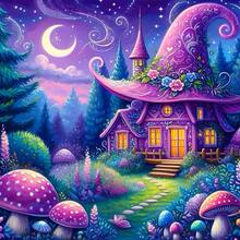 1件鑽石畫套裝，圓鑽DIY鑽石畫，全鑽手工藝品，適合居家牆面裝飾禮物 - 圓鑽 - 查看 9