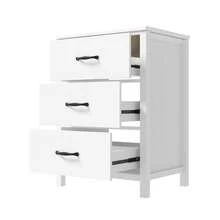 61 X 47 X 83, Freestanding Vanity, Fully Painted, Three Drawers, Soft-Close Slides, Single-Piece Ceramic Sink, White. - 1 - View 11