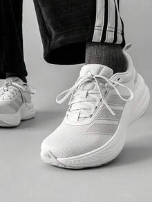 adidas FLOATNOVA 舒適百搭減震耐磨透氣輕便回彈跑步鞋 男女同款 淺灰色 - 淺灰色 - 查看 1