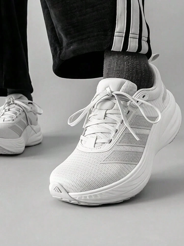adidas FLOATNOVA 舒適百搭減震耐磨透氣輕便回彈跑步鞋 男女同款 淺灰色 - 淺灰色 - 查看 1