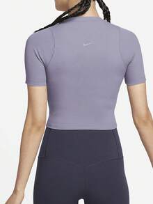 Nike 正品新款女款親膚羅紋短袖短版上衣 FN7468-509 - FN7468-509 - 查看 2