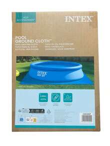 Tapiz de suelo INTEX de 472x472 cm protege tus piscinas hinchables e inflables INTEX de hasta 457 cm de diámetro, manteniendo intacta la lona al evitar cortes y rozaduras.para Piscina de 244,305,366,457cm - Lona de suelo INTEX de 472x472 cm - Ver 6