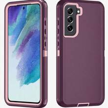 Anti-Drop Anti-Shock Anti-Wear Full Body Protection Phone Case, Durable And Sturdy, 3-In-1 Protective Case Compatible With Iphone, Galaxy And Other Phones - Wine Pink - View 97
