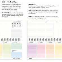 2027 柔粉色海洋貝殼螺旋日曆計畫本，溫柔海浪沙灘封面設計，週計畫記錄筆記本，適合海灘愛好者、學生、上班族的禮物，新年生日節日送禮 - 2027 - 查看 3