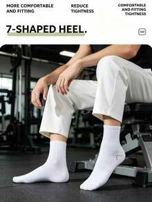 5 Pairs/10 Pairs/20 Pairs Disposable Socks, Black|White, Mid-Calf, 1 Bag Of 5 Pairs, Convenient For Travel, Business Trips And School, Unisex, All Season Wear, Breathable, Deodorizing And Sweat-Proof, Suitable For Sports - Pull-out Bag Style - View 10
