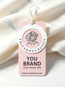 Personalized Custom Clothing Hang Tags, Double-Layer Hollow Round Fashion Tags With Rope, Custom Text Logo Clothing Labels, Suitable For Fashion Brands And Boutique Stores - Multicolor - View 5