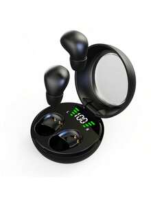 Earbud Bluetooth 5.4 Ultra Mini Tak Terlihat, Headphone TWS Nirkabel In-Ear Tersembunyi dengan Kotak Pengisian Daya dan Layar Digital LED - View 10