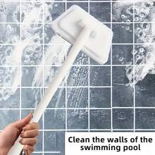 Bathroom Multi-Function Wall Cleaning Brush, Long Handle With Replaceable Head, Bathtub, Tile, Window Glass Sponge Brush - Multifunctional Wall Cleaning - View 8