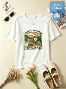 Women T-Shirts - 白色 - 查看 2