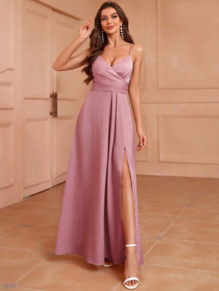 Women Short Dresses - Pale Pink - View 1