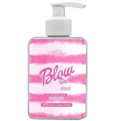 Blow Girl HotFlowers Gel Aromatizante Para Virilha Morango Com Creme 320ml