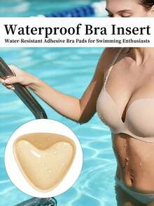 1 Pair Silicone Thickened Seamless Strapless Bra, Self-Adhesive Push-Up Sexy Invisible Breast Pads, Lingerie Accessory - Multicolor - View 6