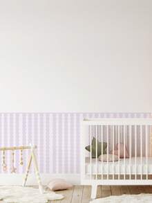 ihomeli Nursery Half Wall Stickers - Striped Nursery Decals Available In 7 Colors | Perfect Wall Panel Decals For A Toddler Room Or Kids Playroom Kids Room Decor Color Selection Removable - one-size - View 6