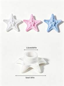 1/2/4/6件裝海星矽膠溢水塞、溢水環，易安裝，浴室洗手盆溢水蓋，洗臉盆/浴缸排水孔蓋，適用於廚房和浴室水槽，有效防止溢水與積水，居家浴室裝飾 - 彩色 - 查看 6