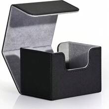 1800pcs Card Slot New Multifunctional Card Storage Box 3-Row With Window Diamond Pattern Leather Card Box Game Card Box Card Storage Box Best Quality Gift - Multicolor - View 2