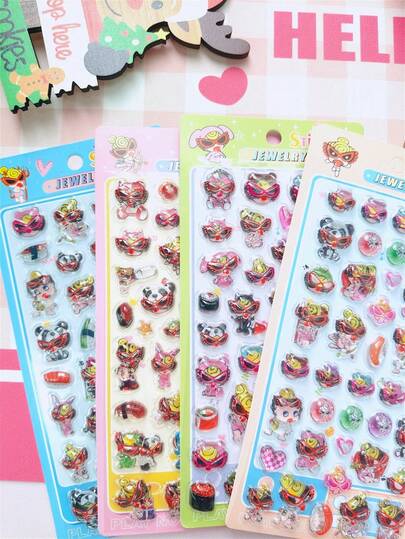 These Are High-Quality, 3D Flocked Stickers Featuring A Raised, Textured Finish-Perfect For Decorating Planners, Journals, And More. Ideal For DIY Customization Of Smartphones, Laptops, Suitcases, Cups, Skateboards, Notebooks, And Guitars. Great For Everyday Use, Children's Birthday Gifts, Back-To-School Supplies, And Stylish Personal Expression.