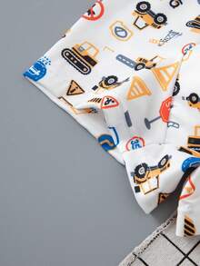4pcs/Pack Young Boy Cartoon Car Print Boxer Briefs - Multicolor - View 7