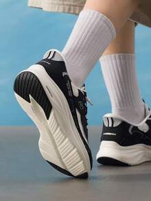 Skechers Zapatos deportivos casuales CONTOUR FOAM para mujer, zapatos ligeros de estilo de vida deportivo y viaje 150412-BKW - Blanco y negro - Ver 4