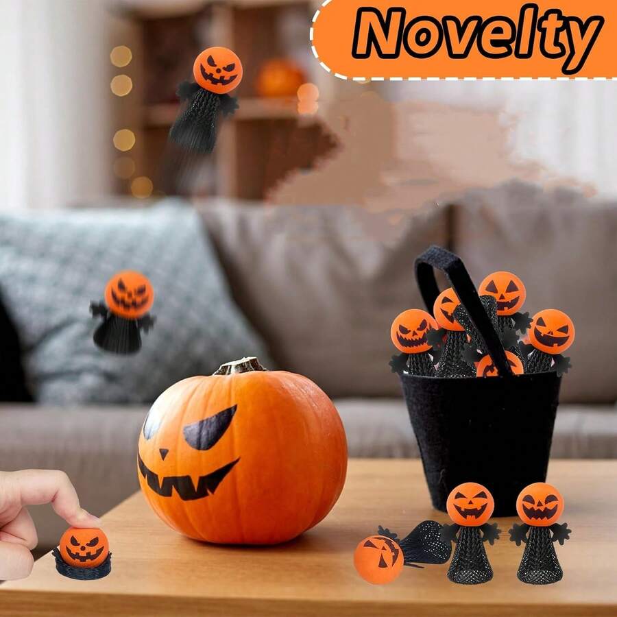 2/5 buah Mainan Jari Pantul Seru, Dekorasi Mainan Halloween, Dekorasi Pesta Ulang Tahun - MultiWarna - View 1