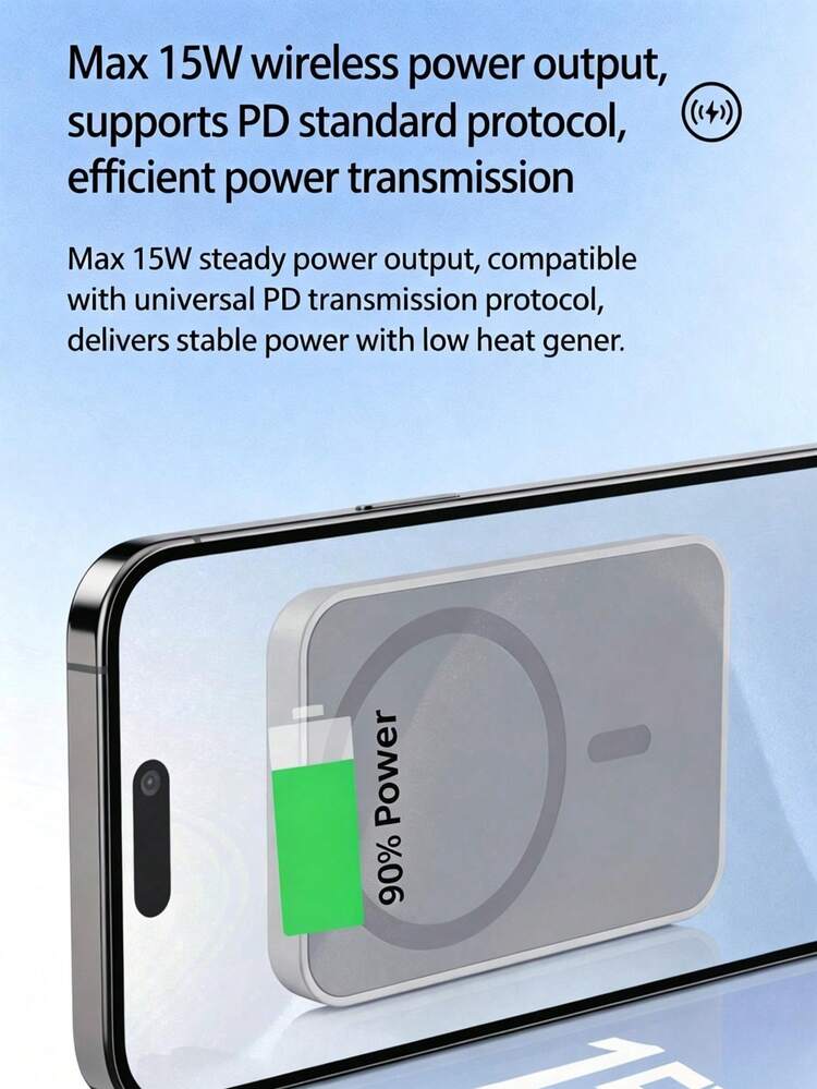 Magnetic Wireless Vehicle Power Mount, Auto Phone Holder, Compatible With IPhone 17/16/15/14/13/12 Series, Universal Car Electronic Accessory - Multicolor - View 6