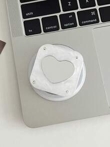 Ins風英文字碎花鏡面手機支架 MagSafe 磁吸強吸附 超清晰愛心鏡 新款化妝工具 桌面支撐架 星級頂級氣囊背貼手機殼 - 彩色 - 查看 10