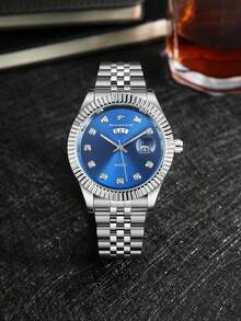 A Business Watch For Professional Men-The Perfect Choice For All Kinds Of Business Meetings And Dinners - Silver - View 8
