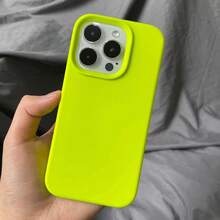 Compatible With IPhone 17 Pro 17 Pro Max 17 Case Liquid Silicone 3 Layers Full Covered Soft Gel Rubber Phone Case,Fresh Summer Color Palette,Shockproof Protective Case With Anti-Scratch Microfiber Lining For IPhone 13 11 16 Pro Max 15 14 Plus 12 Mini XS Max 7 8 Plus - Fluorescent Green - View 7