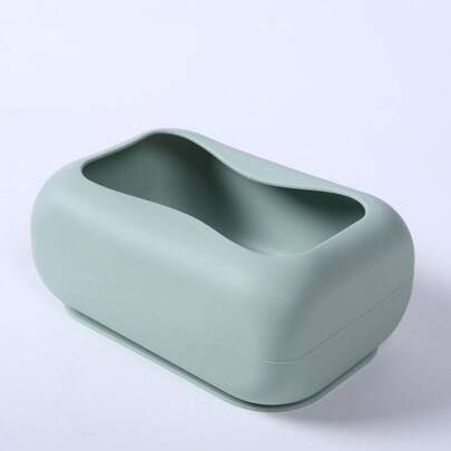 Suction Cup Tissue Box Silicone Creative Bedroom Coffee Table Suction-Type Napkin Storage Box Living Room Car-Mounted Soft Tissue Box
