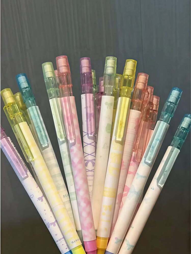 1pc/4pcs/8pcs Cherry Erasable Mechanical Pencil, (4pcs/Box) Random Color & Style, 0.5mm 2B Student Pencil, No Sharpening Needed, Replaceable Lead, Smooth Writing, Built-In Eraser, Exam Pencil For Students, Perfect For Sketching And Drawing, Professional Pencil For Artwork, Back To School Supplies, School Supplies - Random - View 3