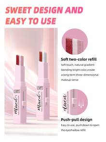 USHAS Dual-Color Shiny Eyeshadow Cream, Formula Halus, Riasan Mata Kilau Mutiara Metalik yang Lembut, Tahan Lama, Mudah Dibaurkan, Tidak Menggumpal, Mudah Diaplikasikan, Riasan Mata Kilau yang Dapat Dilapisi, Cocok untuk Tampilan Sehari-hari dan Pesta - #06 Cokelat Kopi Matte - View 5