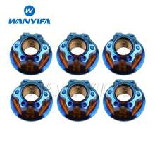 Wanyifa 6Pcs Titanium Alloy M6/M8/M10/M12/M14/M16 Fancy Nuts Motorcycle Upgrade Replacement Accessories - A - View 45