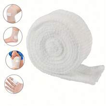 1pc 200.0cm Long Mesh Elastic Bandage, Breathable Tubular Mesh Bandage, Tubular Elastic Stretch Band, Elastic Mesh Bandage - White - View 9