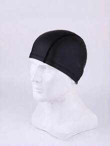1PC/Adult Unisex High Elastic Long Hair Comfortable Student Waterproof Swimming Cap - Multicolor - View 2