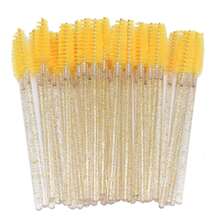 50/100pcs Eyelash Brushes, Suitable For Eyelash Extensions, Eyebrows And Makeup, Crystal Color, 7 Colors Available (Colorful) - Multicolor - View 21