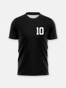 Custom Men's Printed T-Shirt, Input Your Number, Custom Team T-Shirt, Suitable For Team Use, Team Competition, Team Games. Multiple Color Options. - White - View 2