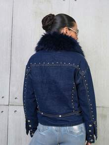 Women Jackets - Dark Wash - View 6