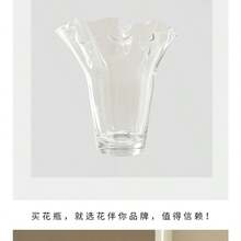 Large Minimalist Transparent Wide-Mouth Glass Vase For Hydroponic Flowers, Home Decor Creative Flower Holder - Large Badminton Shuttlecock | Transparent - View 10